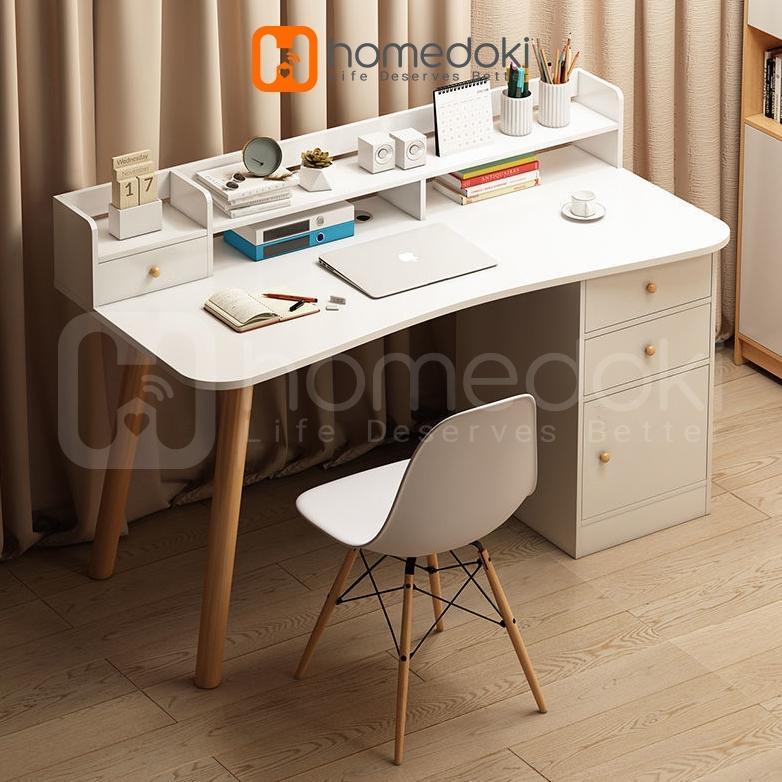 [BEST BUY] Homedoki Meja Belajar/Meja Rias Minimalis/Meja Komputer/Meja Belajar Anak/Meja KomputerMi