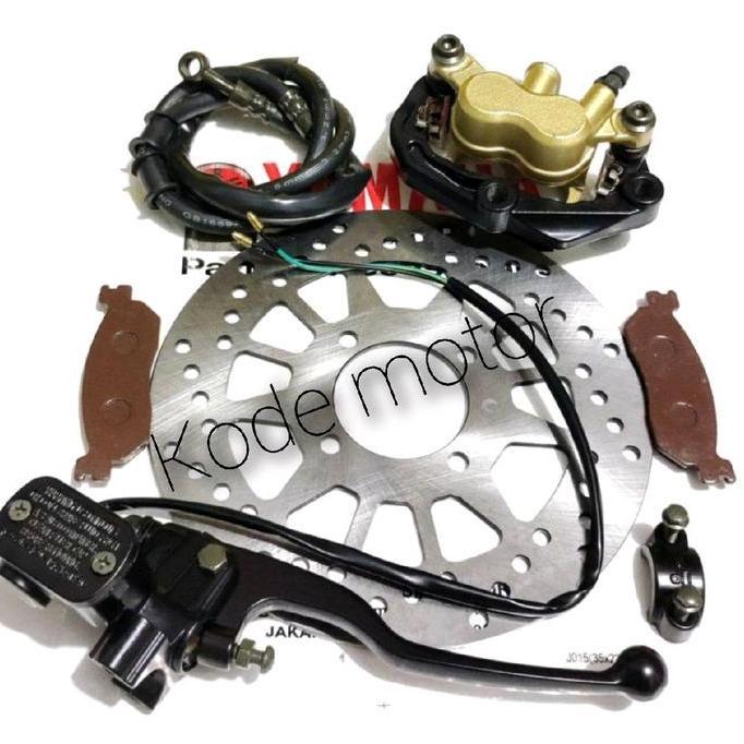(4ITEM FIZR) SELANG REM+PIRINGAN+MASTER REM SET+KALIPER DEPAN FIZR,JUPITER Z LAMA ORIGINAL DAN TERPE