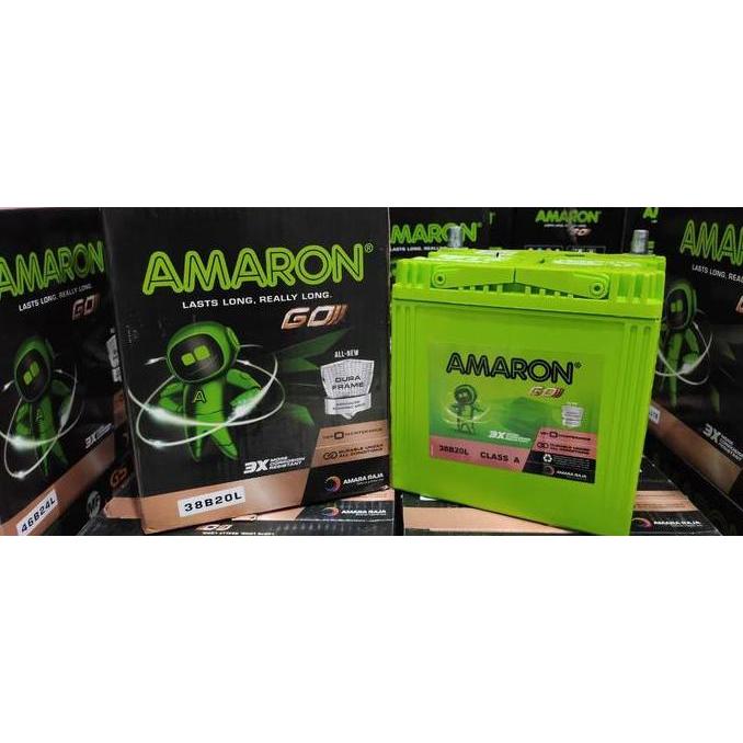 Promo Aki Mobil Daihatsu Ayla NS40ZL / 38B20L Amaron GO Aki Kering 12v / 35A Diskon