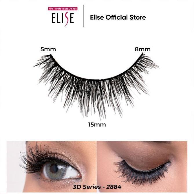 Moumou- Bulu Mata Elise - 3D 2884 - Bold Look/Cocok Untuk Riasan Pesta/Pengantin/Favorite Mua/Piliha