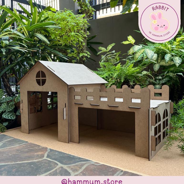READYY Rumah Kelinci R1 | Hideout Kelinci | Rumah Kucing | Rumah Marmut | Kandang Kelinci | Mainan K