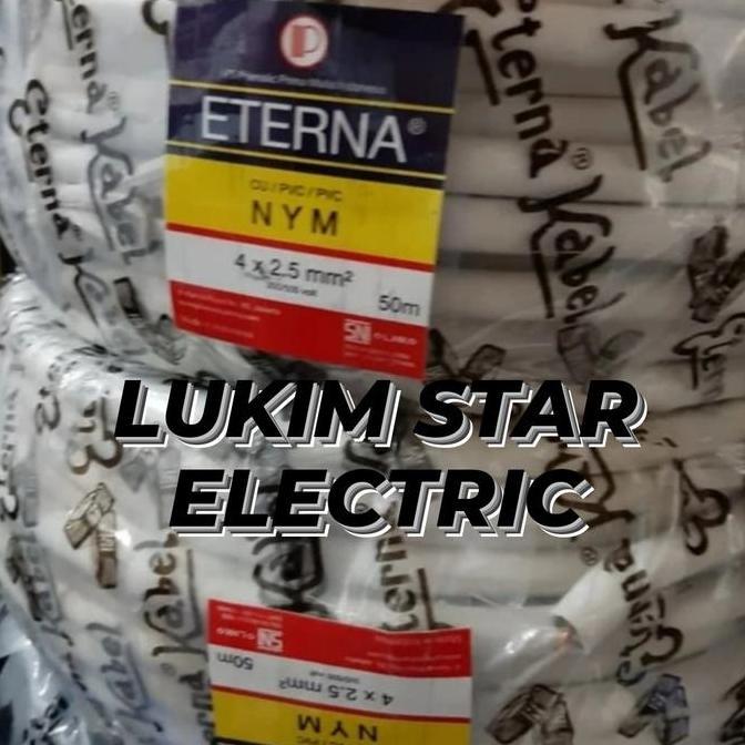 Kabel Nym 4X2,5Mm Eterna/Kabel Kawat Eterna Nym 4X2,5Mm 50M/50Meter