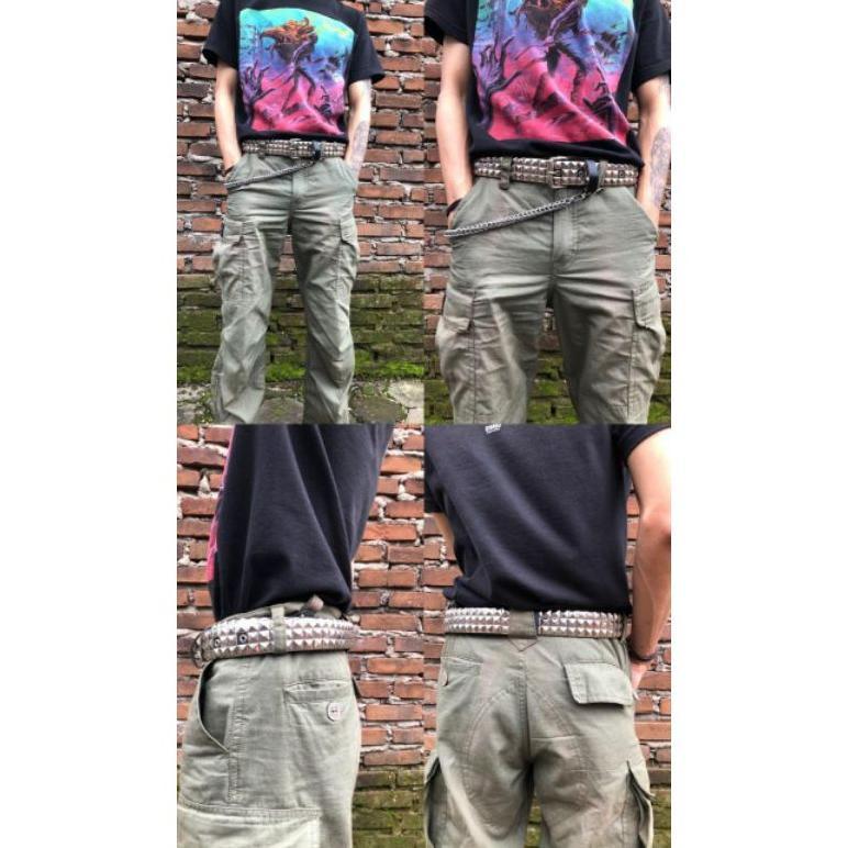 Hot Belt Spike Punk / Gesper Spike Punk / Sabuk Spike Punk Rock / Ikat Pinggang