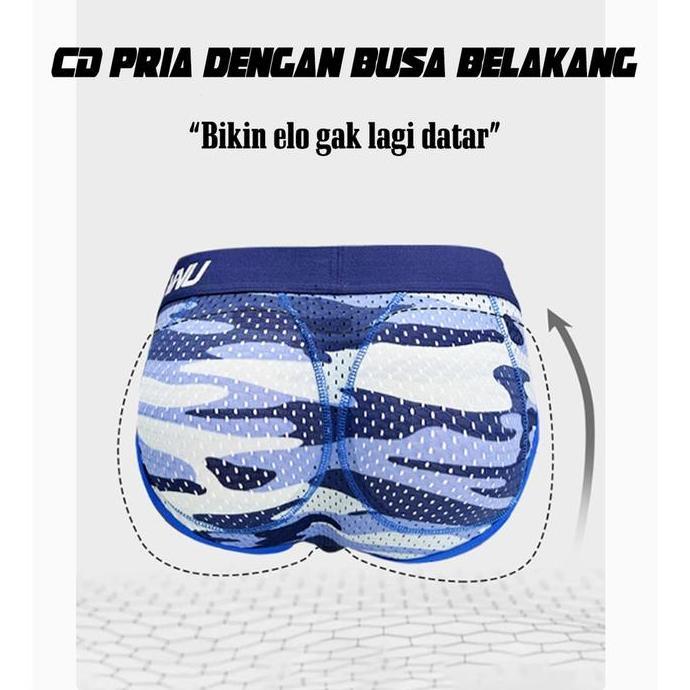 Lansungkirim- Orlvs Celana Dalam Pria Busa Bokong