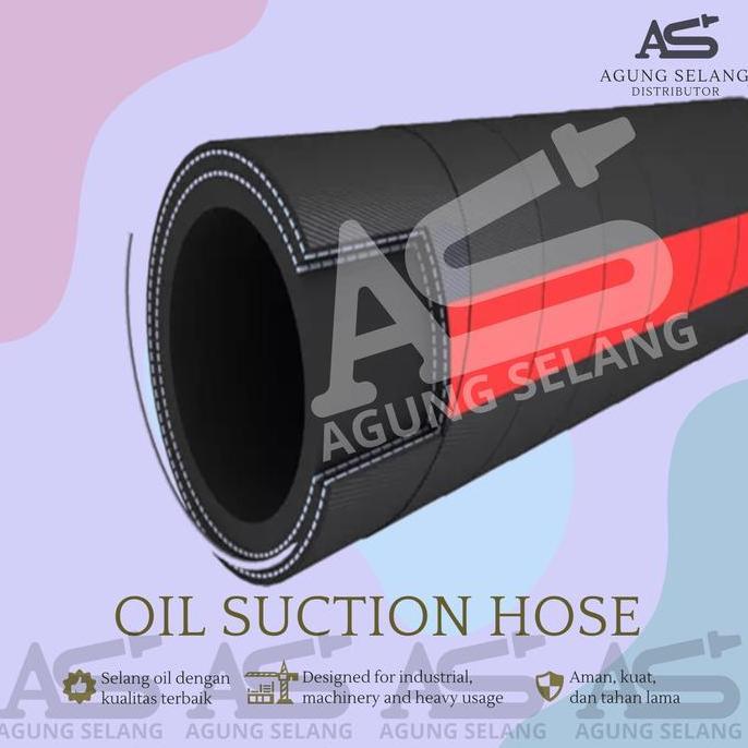 TERMURAH - Selang Karet Hitam 2 1/2" inch Selang Angin Oil Suction Delivery 2.5"