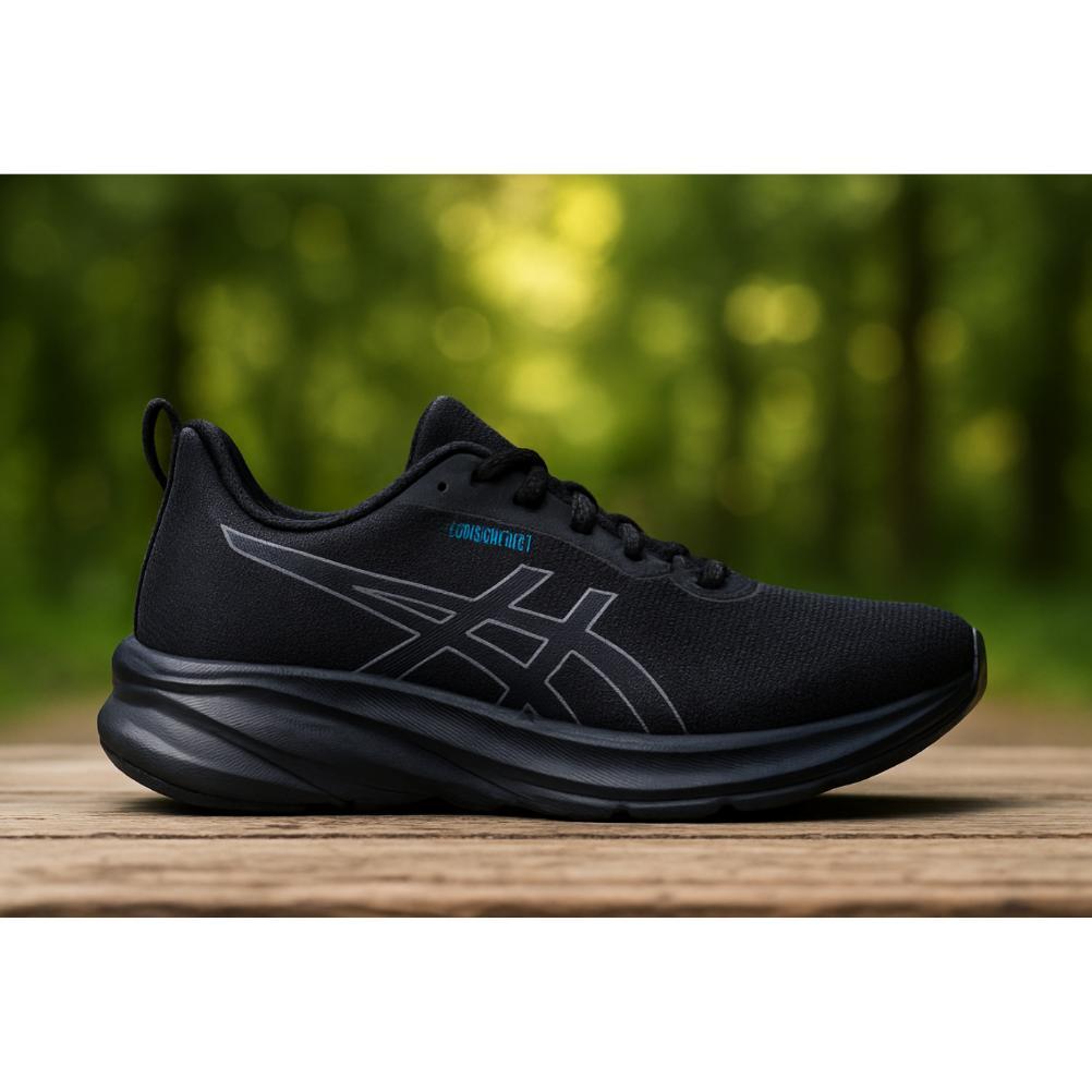 CUCI GUDANG Asics Gel Nimbus Sepatu Running Pria Wanita Full Hitam Sepatu Lari Jogging Lightweight S