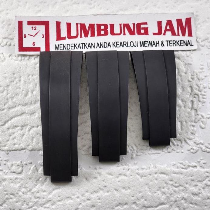 Ready AKSESORIS OYSTERFLEX BLACK RUBBER STRAP FOR ROLEX 21mm