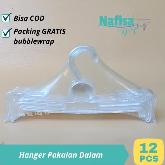 VIRALL HANGER BRA 12 PCS GANTUNGAN SETELAN BH DAN CELANA DALAM HBRA //