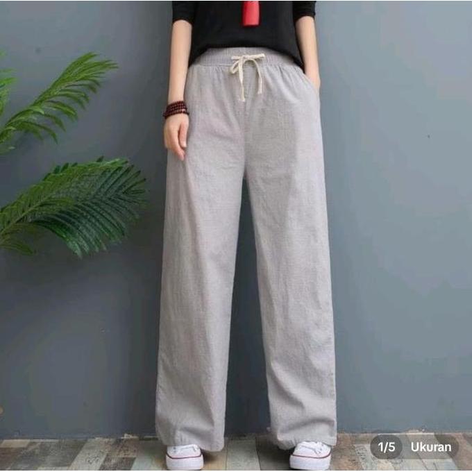 DS127 - celana kulot highwish/CELANA KULOT WANITA RAMI LINEN PREMIUM/CELANA WANITA TERKINI CELANA KU