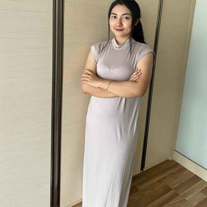 DE30 >> INNER DRESS SPAN TANPA LENGAN/ Inner gamis tanpa lengan/Inner jersey Wanita