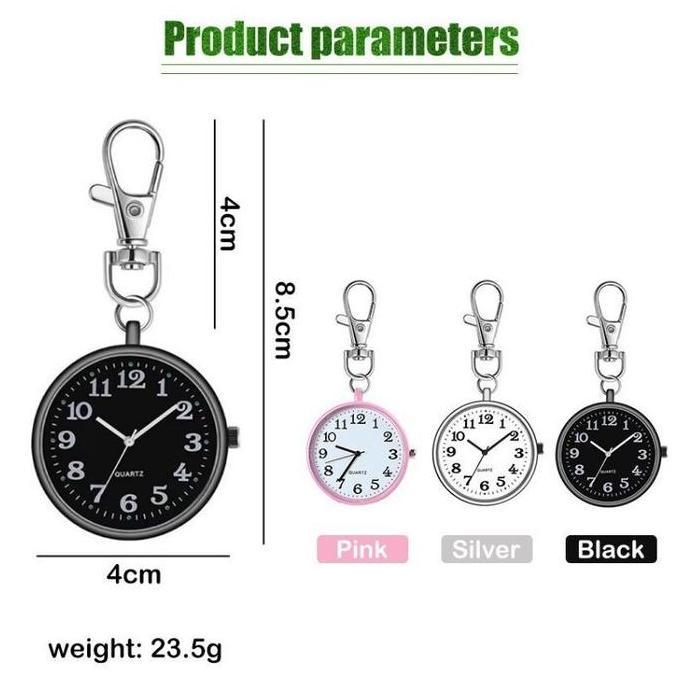 Jam Tangan Saku Jam Saku Gantungan Kunci Perawat Mini Gantungan Kunci Jam Saku Digital Gantungan Kun