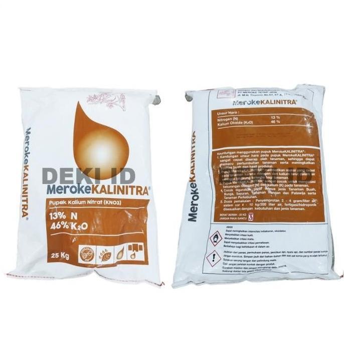 Kalinitra Meroke 25 Kg Via Kargo Pupuk KNO3 Putih Kemasan Pabrik Nutrisi Generatif Tanaman Anggur Ma