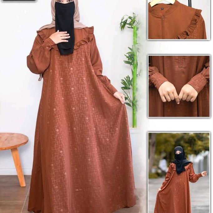 Discount Abaya Delisa Forzaletta Embos Premium Binsal Butik Exclusive Basic Abaya Lembut Gamis Wanit