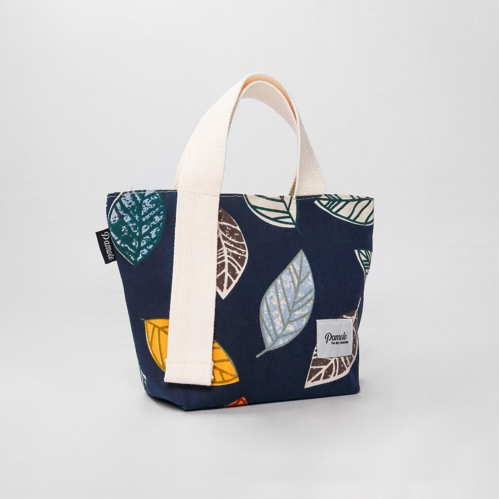 pengiriman cepat Pamole Pouch Travelling Mini Totebag Bahan Kanvas - Shara Series