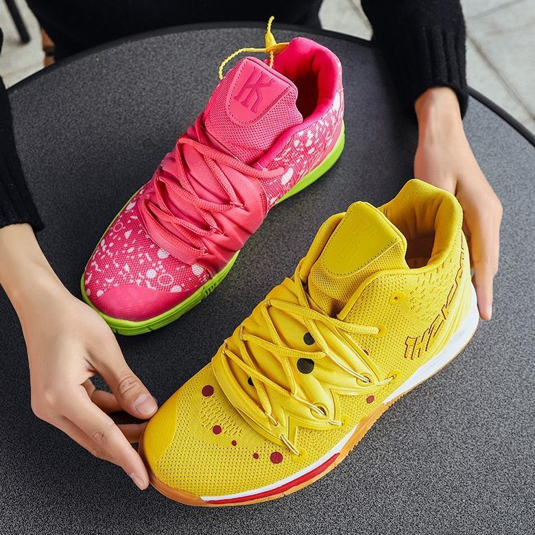 HOT SEPATU BASKET KYRIE 5 Spongebob  Patrick Star basketball shoes 4 colors NBA irving 5 basketball 