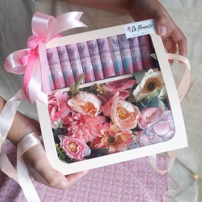 Flower Box | Bunga Box | Buket Bunga | Money Box | Buket Box | Hadiah HS