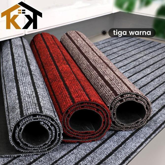 (KK) Kitchen Mat / Keset Dapur Bahan Karet PVC Premium (1SET 2PCS)