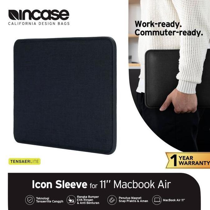 TERMURAH - Incase Sleeve Macbook Air 11 Inch - Icon Sleeve (CL60655) Tas Laptop | Tas Macbook Air 11