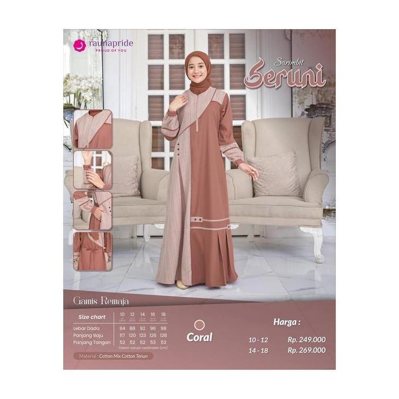 SERUNI CORAL Sarimbit Raunapride Lebaran  Couple Keluarga