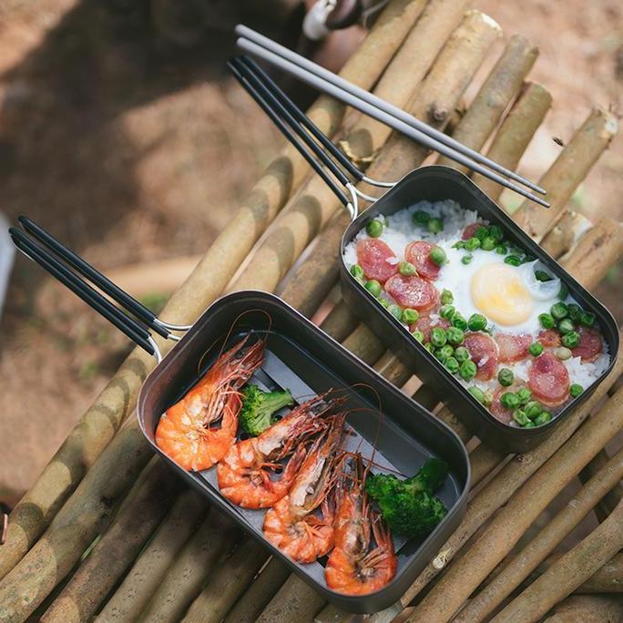 Kotak Makan Ultralight Naturehike CNH22CJ010 Titanium Lunch Box