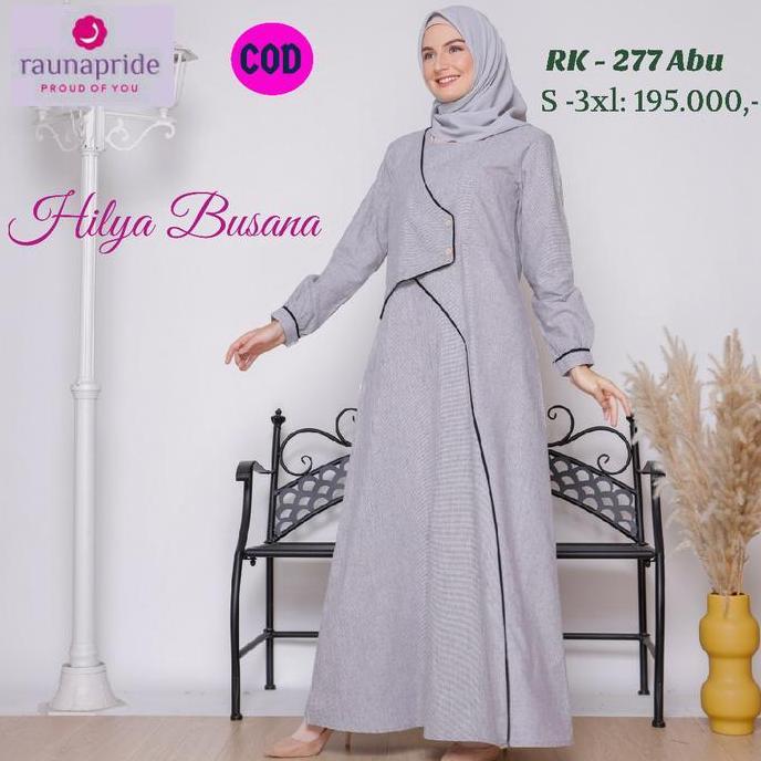 Baju Sarimbit Keluarga / Rauna / SR - 277 Abu / Fashion Muslim