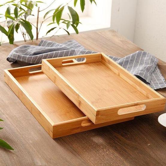 nampan besar ukuran 30x50 cm nampan kayu besar HM