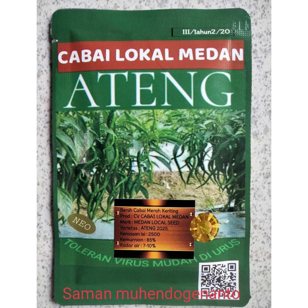 Benih Cabe Merah Keriting ATENG isi 2500 Biji - Cmk ATENG - Bibit Cabe Cabai Ateng f1 Paten f1 Indra
