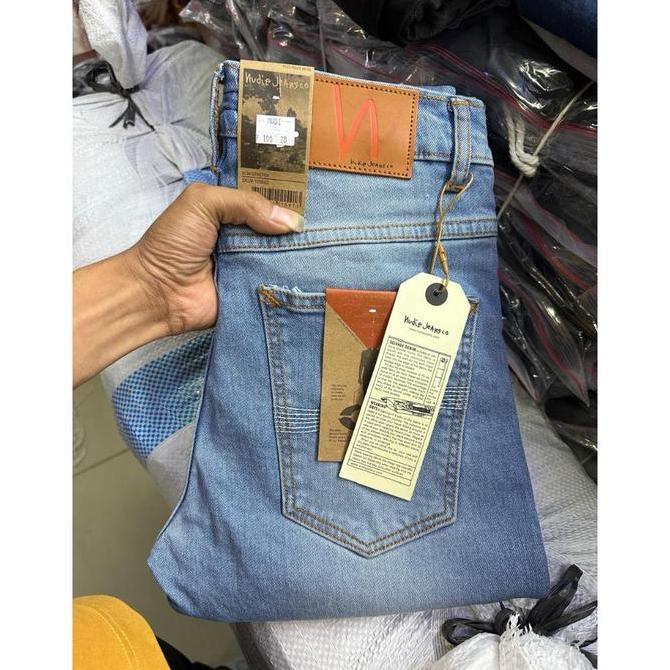 Unik Celana Nudie Jeanspanjang Jeans Pria Bahan Ngaret Model Pensil Slim Fit Cod Celana Jeans Pria H