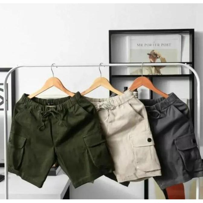 Sale Celana Boardshot Cargo Pendek Pria 4 Pcs 100 Ribu-Celana Cargo Pendek Pria Terlaris-Celana Pend