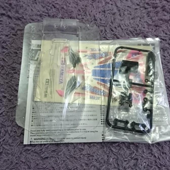 tamiya body polycarbonate dan stiker set avante mk II pink original