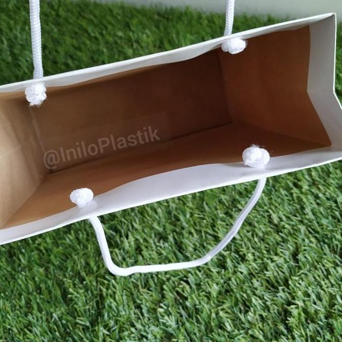 White Paper Bag / Shopping Bag / Goodie Bag 26 x 33 x 7cm