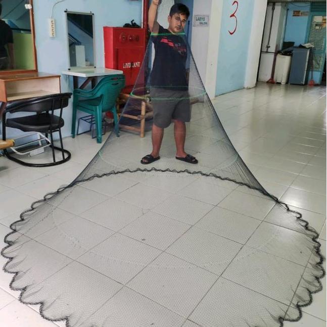 Jala Lempar 25 Meter Bahan Nilon Benang Jala Ikan Jala Udang Jala Sungai