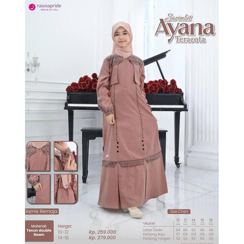 Gamis Remaja / Tanggung Sarimbit AYANA Terbaru 2025