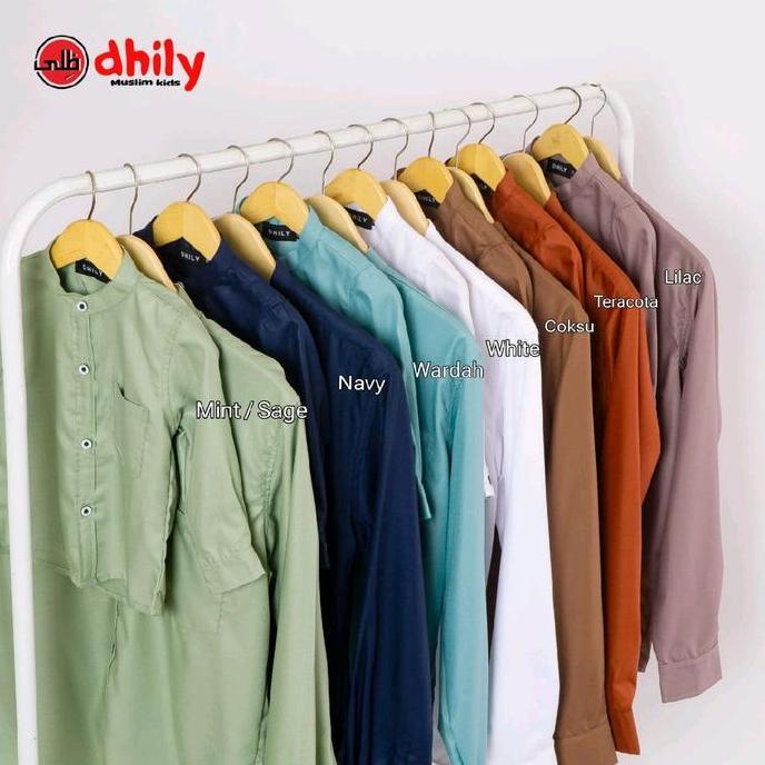 Kemeja Koko Adlan Couple Ayah dan Anak MINT/SAGE