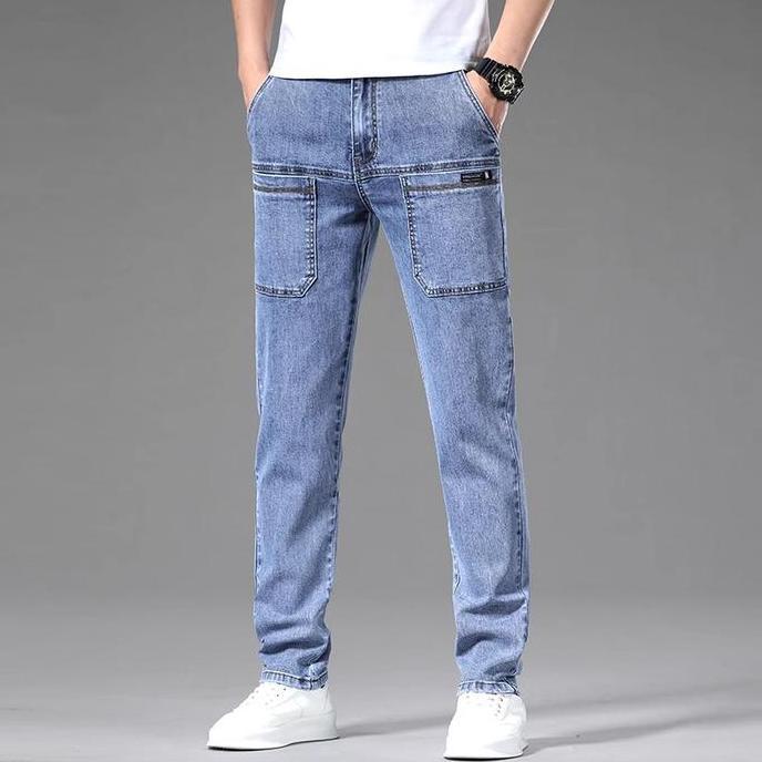 Terbaru Celana Jeans Pria Baggy Jeans Pria Celana Jeans Cargo Pria Celana Kulot Pria Standar Jiniso 