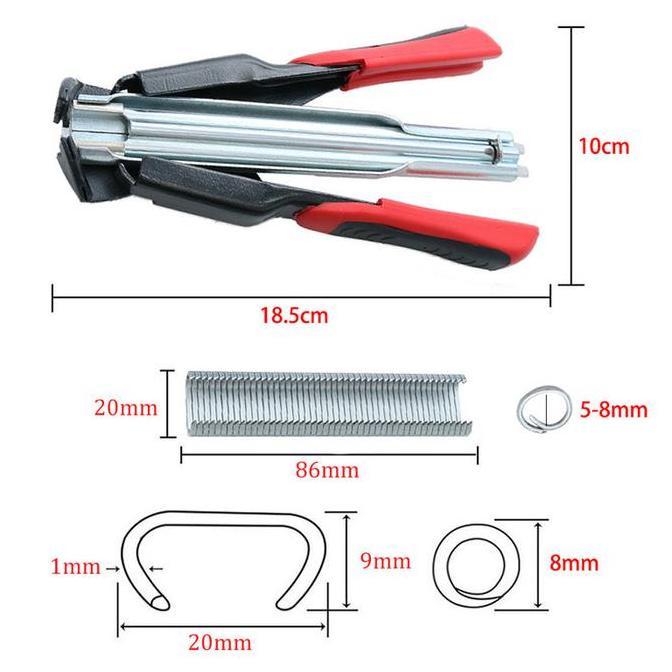 Sennasendadi - Tang Hog Ring / Pengikat Kandang M-Ring Paku Tipe C / Staples Plier