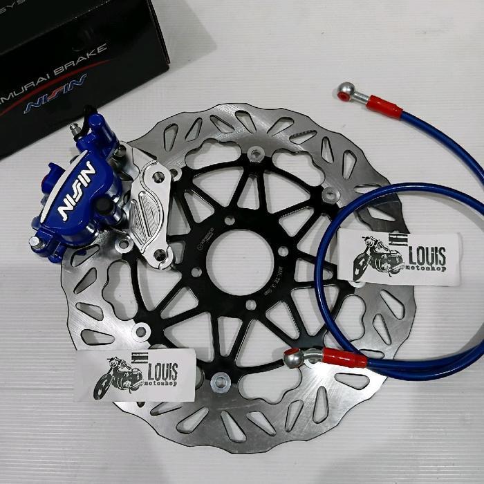 Paket Kaliper Jupiter Z / Burhan / Vega Old / Fizr / 125 Kaliper Rcb Ns Samurai 2P Piringan 300Mm Br