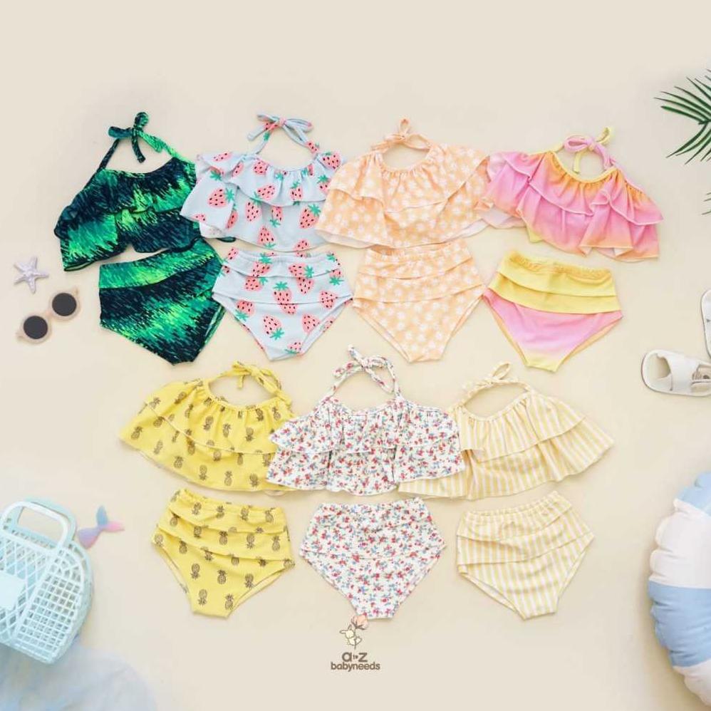 Azbabyneeds - Baju Renang Anak Perempuan Bikini - Two Pieces Bikini Swimsuit
