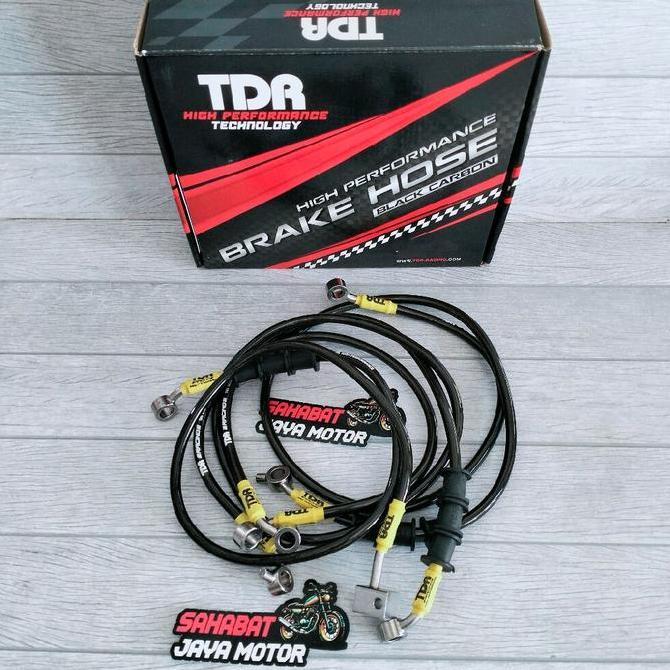 Promo Selang Rem Set Depan Belakang TDR PCX 150 ABS PCX 160 ABS ADV 150 ABS LOKAL Hitam Karbon Disko