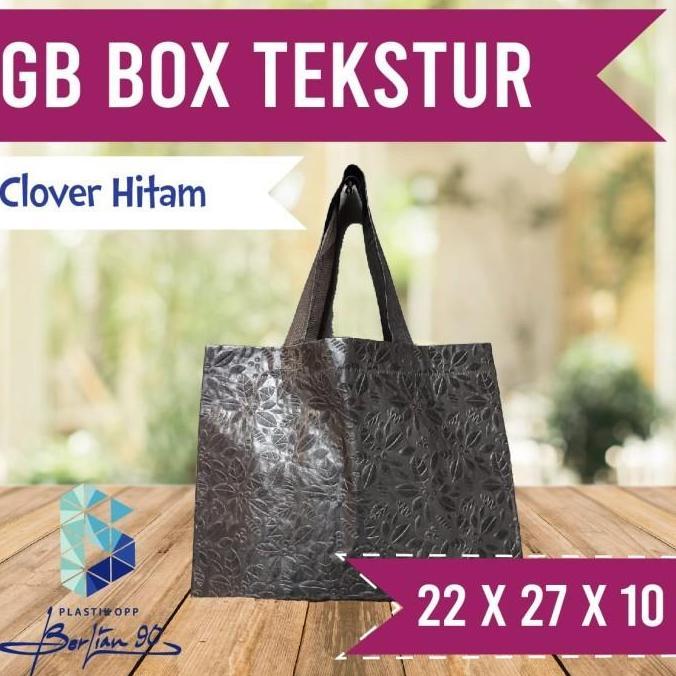 Tas Goodie Bag Spundbond Motif Emboss 22x27x10 Tas Hajatan Tekstur (2)