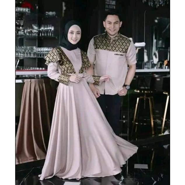 set couple zoya couple keluarga couple pasangan gamis kombinasi couple kekinian