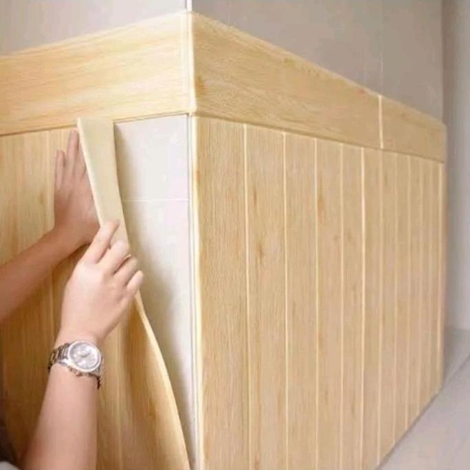 WallFoam 3D Motif Kayu Wall Foam Kayu Foam Dinding 3D Wall Foam Dinding Motif Kayu