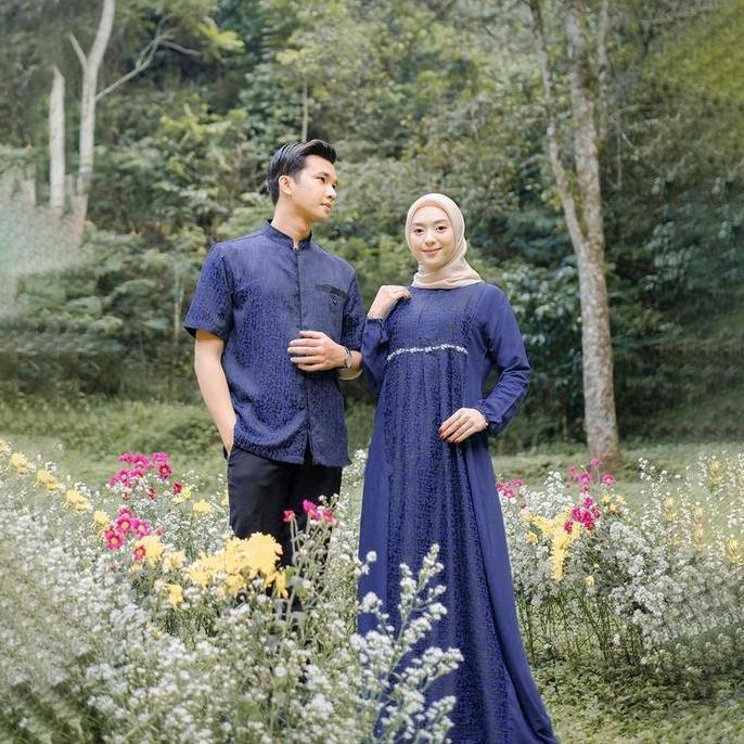 KEBAYA COUPLE - Gamis Couple Syar'i Ameena Gamis Pasangan Lebaran Syari Modern Dress Couple Lebaran 