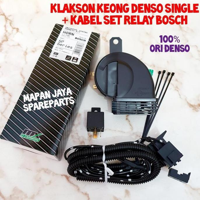 CIARY BEL KLAKSON DENSO MOTOR MOBIL SINGLE 1 BIJI WATERPROOF ORIGINAL