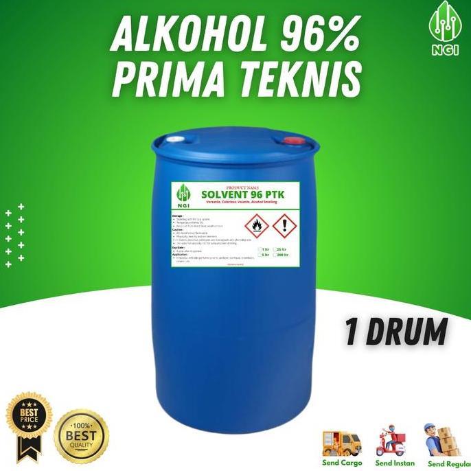 Alkohol Prima Teknis 96% - 1 Drum (200 Liter)