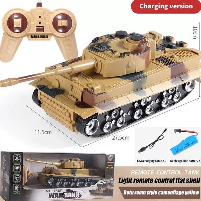 Ready Remote RC Bartle Tank / 1:32 RC Bartle Tank Remote Control Tank Car Mainan Mobil Remote Contro