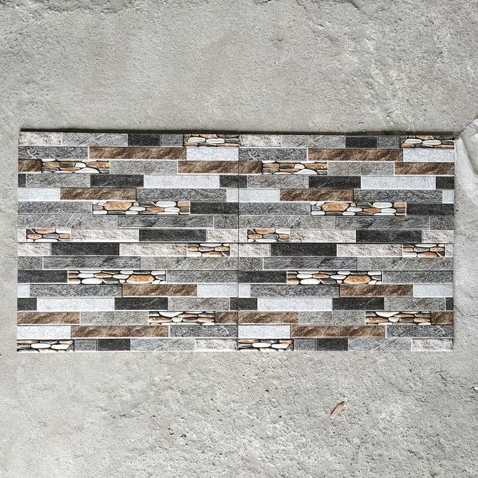 KERAMIK 20x40 BATA SUSUN / 20X40 MOTIF BATU ALAM murah