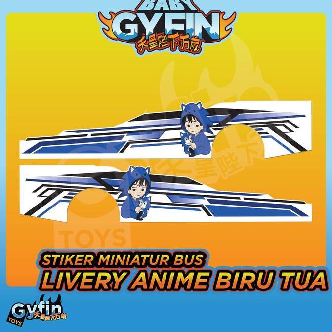 Promo Livery Cutting Anime V1 Limited Edition Custom Untuk Bus Miniatur Anak Dan Bus Miniatur Presis