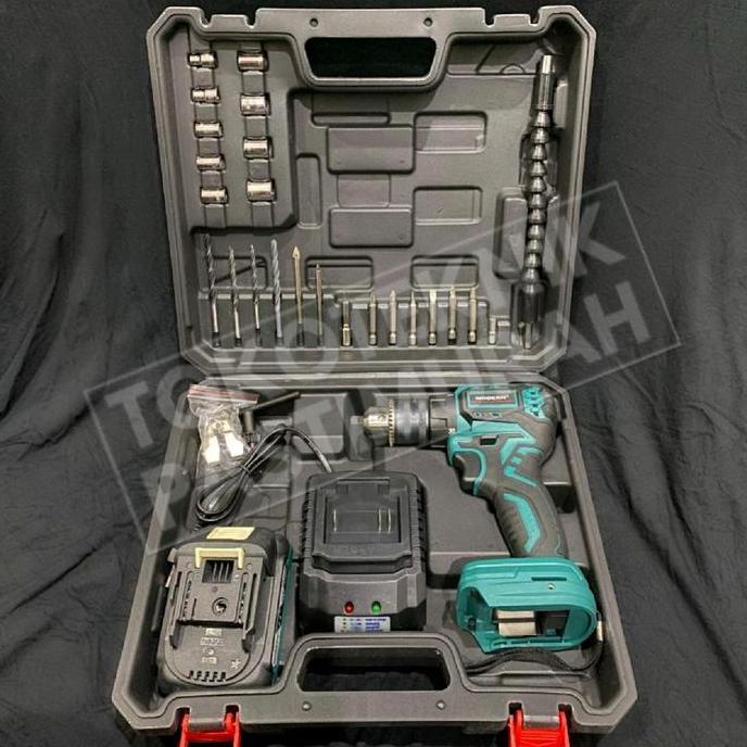 Bor Cordless Tembok Beton M 17 M21 M 21 13mm BRUSHLESS Modern M17 Set Bor Cas Batrai 20V