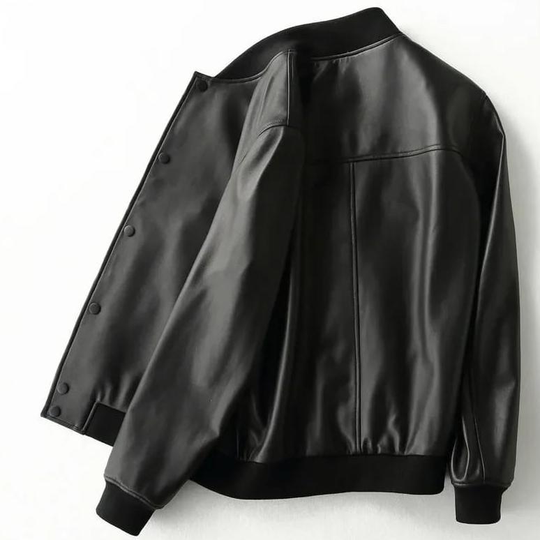 Big Sale Jacket Kulit Varsity Coach Bomber Casual Jaket Kulit Bomber Vintage Jaket Semi Kulit Jaket 